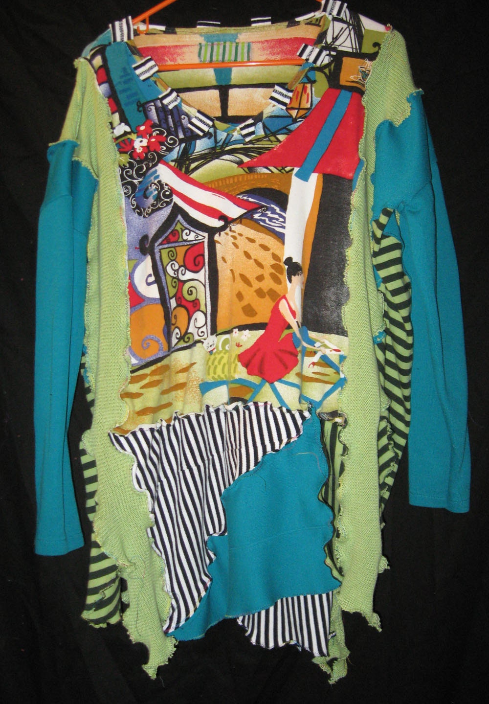 Nothing Matches Funky Tee tunic Cotton Upcycled