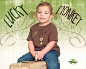 Appliqued Lucky Monkey Shirt