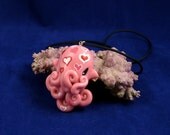 Octopus Love Necklace - Polymer Clay Cephalopod Kawaii Jewelry