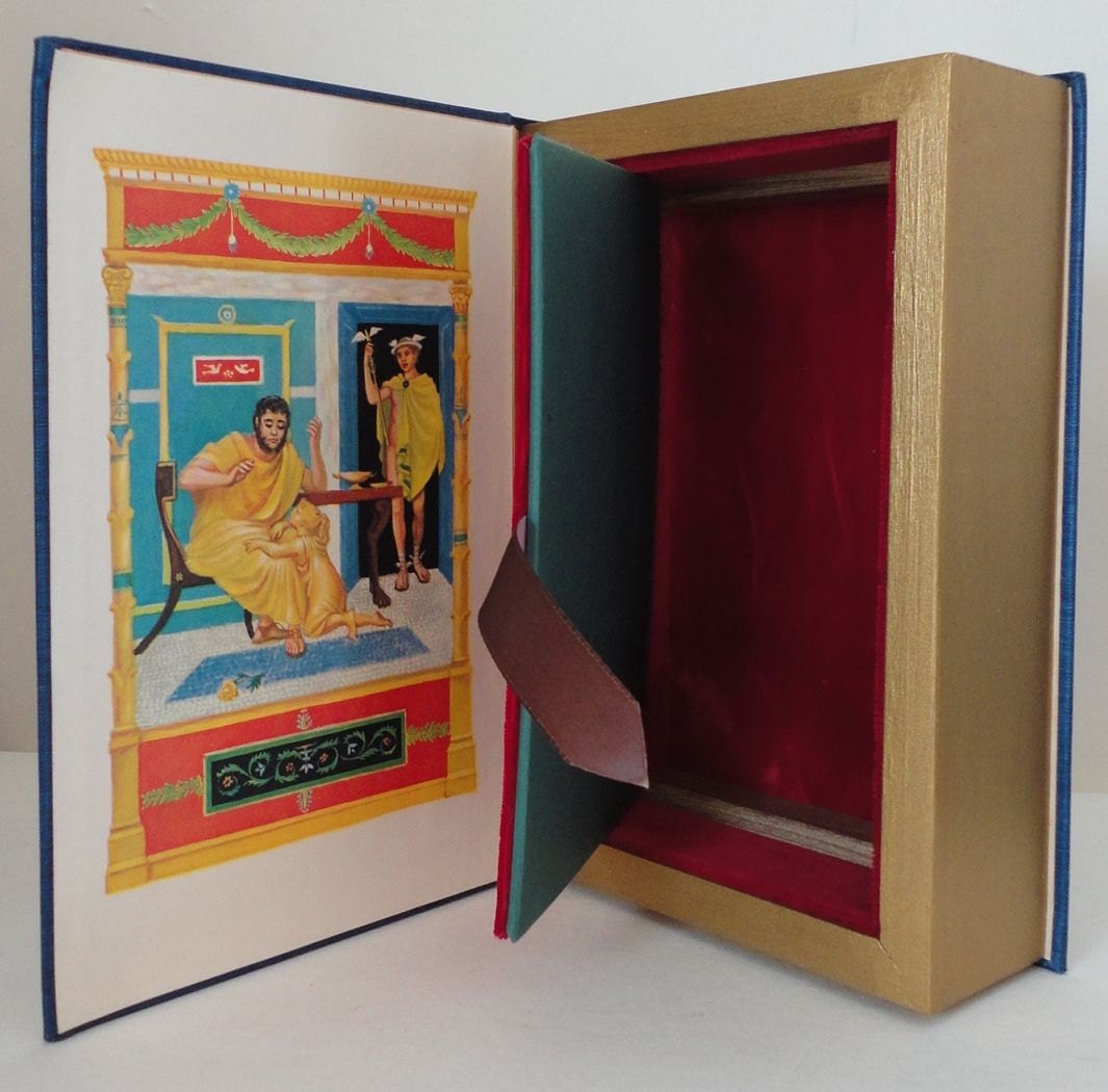 Hollow Book Extra Secret Hidden Compartment Keepsake Box from Vintage Book Cover Decline & Fall Roman Empire BIG Secret Groomsman Gift