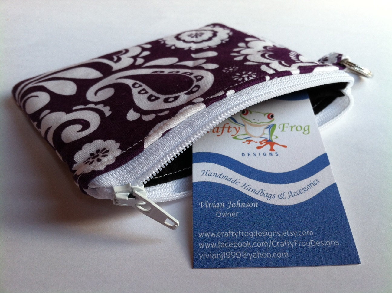 Small Zipper Pouch - Zippered Coin Pouch - Zipper wallet - Pouch - Boutique