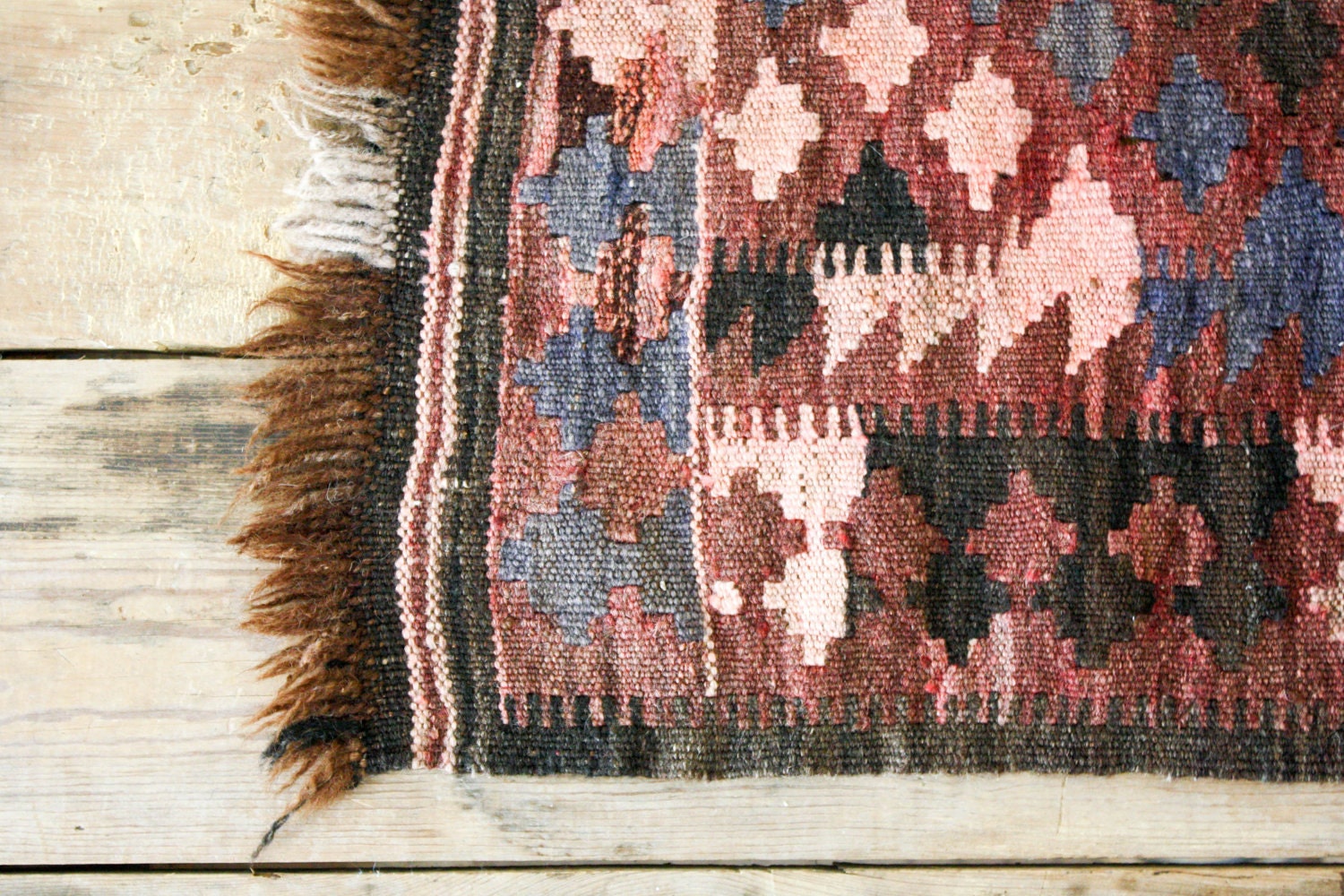 Southwestern Wool Throw Rug