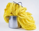 Handspun Yarn, Thick and Thin Single, It Looks Just Like Spaghetti, by Woolwench on Etsy