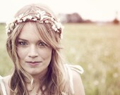 rustic flower bridal crown 'adeline'