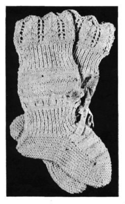 Babies Long Bootees Knit Pattern Knitting Baby Shoes PDF Pattern