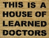 House of Learned Doctors door mat under 50