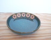 Stoneware Kitty Dish in Sea Mist Glaze