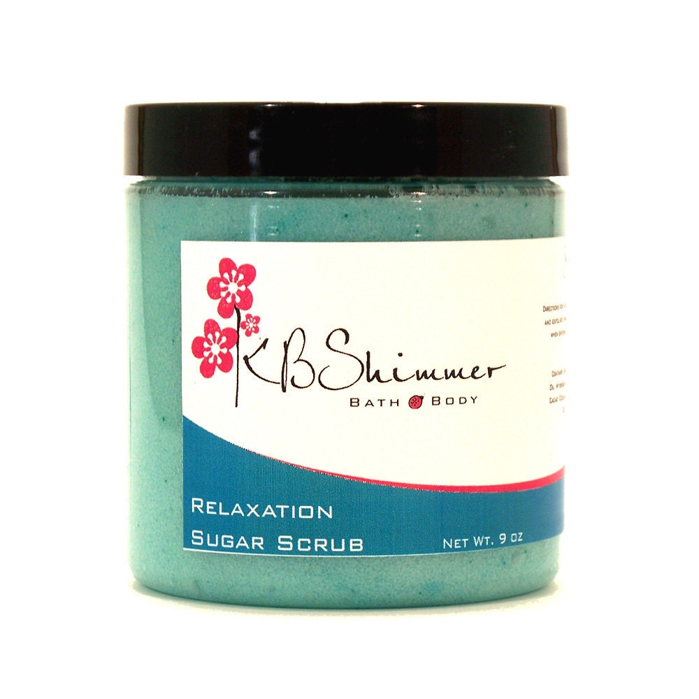 Relaxation Sugar Scrub 9 oz Jar - Vegan Emulsifying Scrub