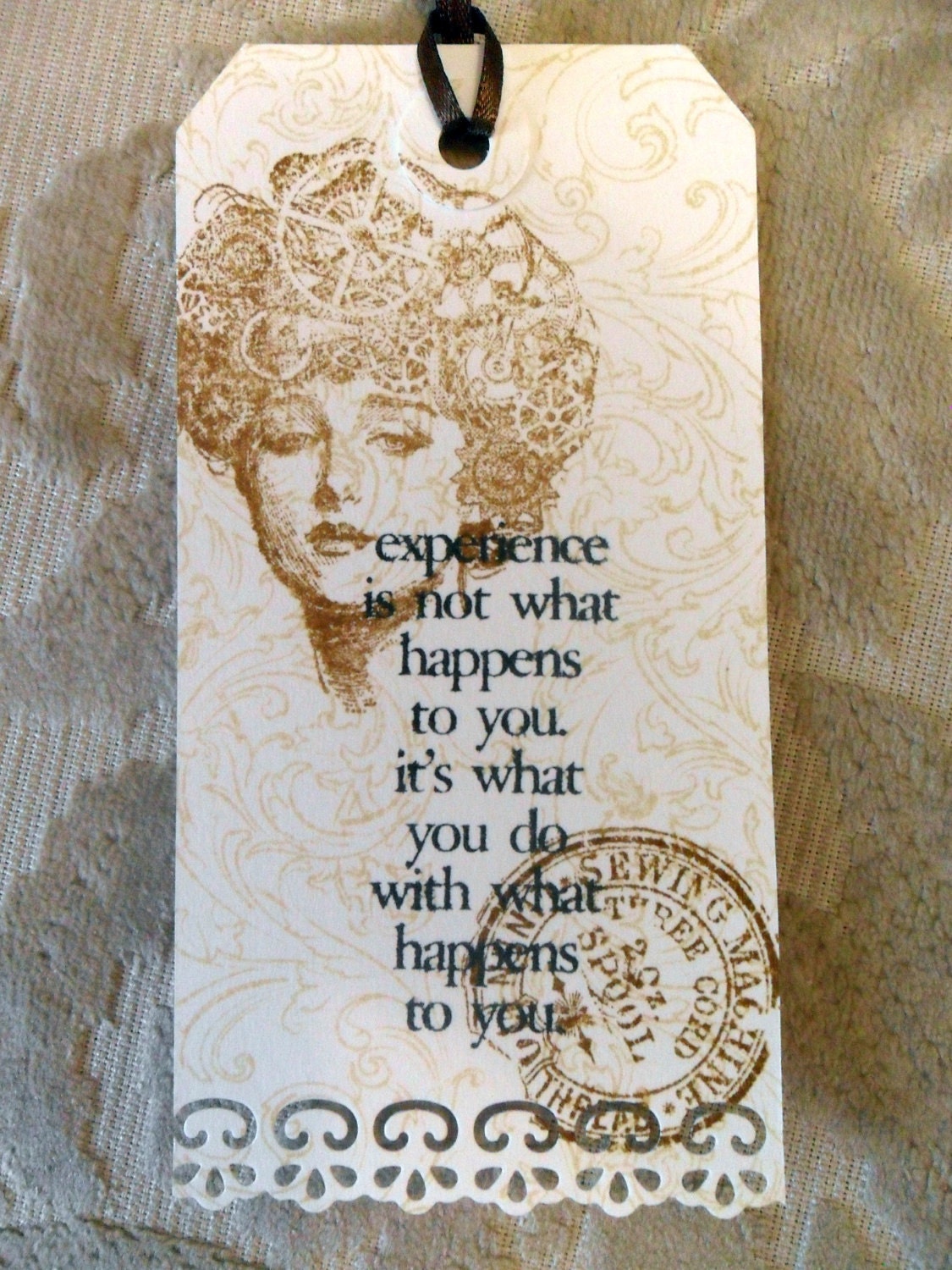 Steampunk Gift Tags, Favor Tags, Woman, Experience