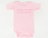 I solemnly swear that I am up to no good bodysuit (Pink)