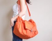 KINIES CLASSIC in Orange - Single Strap Shoulder bag / Cross Body Messenger