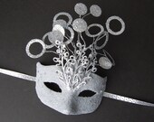 Silver Dance Fever- fairy, Mardi Gras, Venetian, masquerade mask