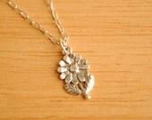 Florence the Tiny Flower - Sterling Silver Charm Necklace