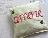 Lavender Sachet with Hand Embroidery by Dolce Dreams