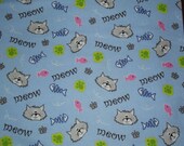blue cat bed