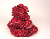 Funky Sparkle I CAN FEEL 3.5 oz 40 yards Yarn Super Bulky  Art Bright Sparkly Hat Red