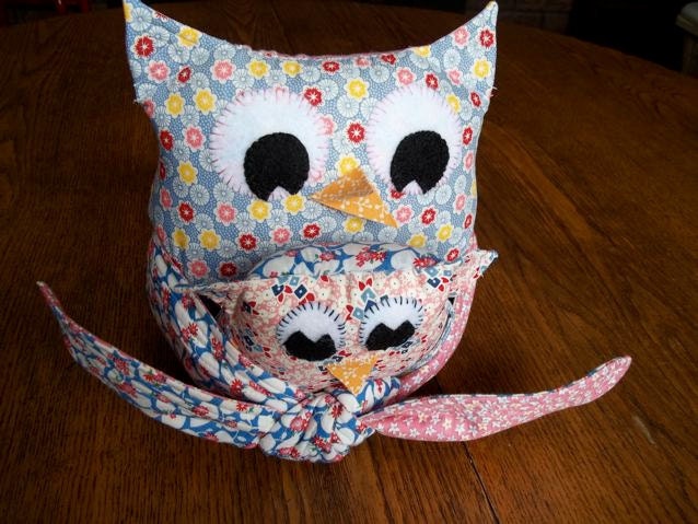 SALE-Mama Will Owlways Love You Mama and Baby Owl Plush