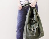 KINIES Starz in Army Green - Stylish Hobo Bag / Single Strap Shoulder bag
