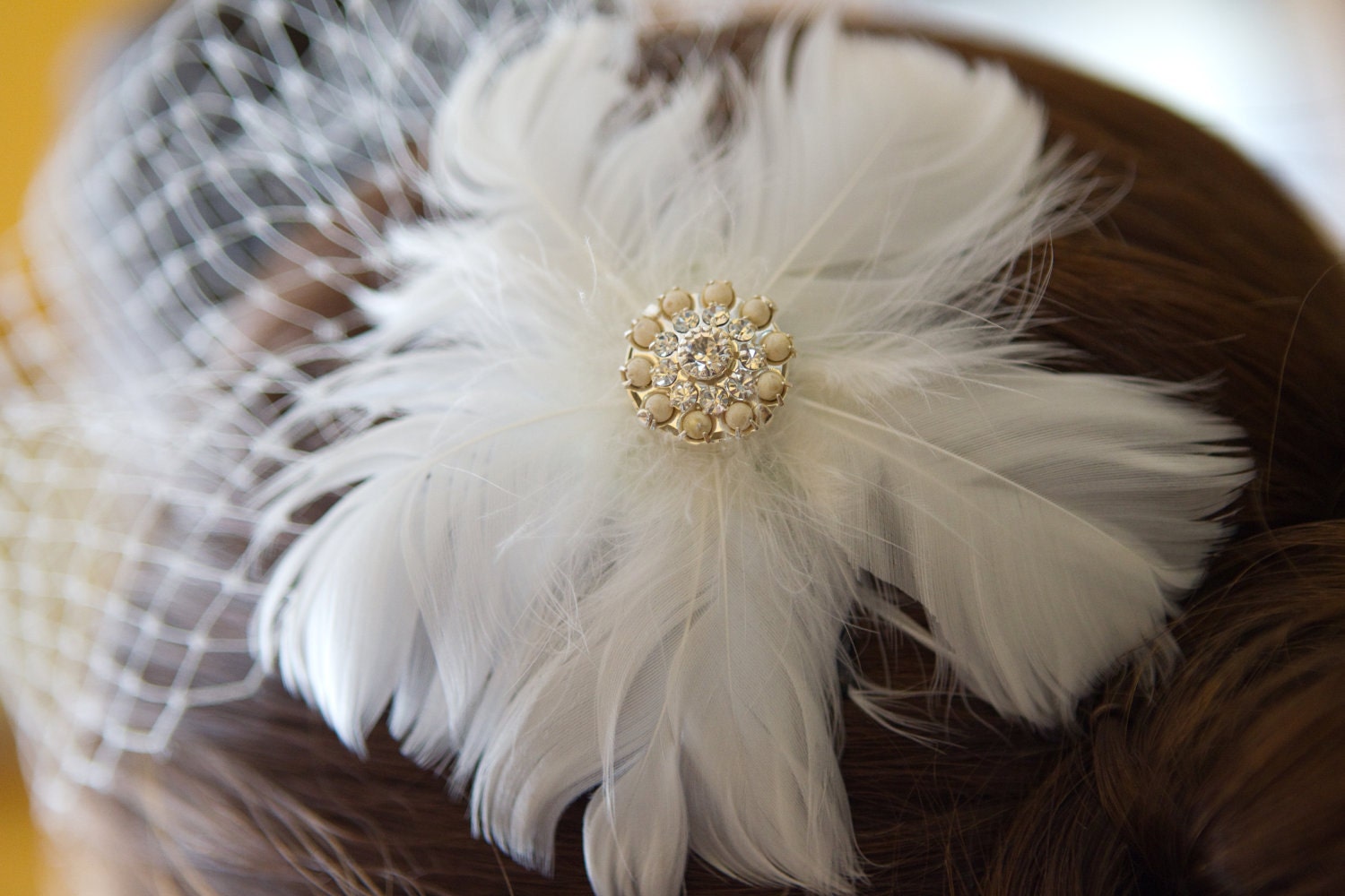 nora feather fascinator