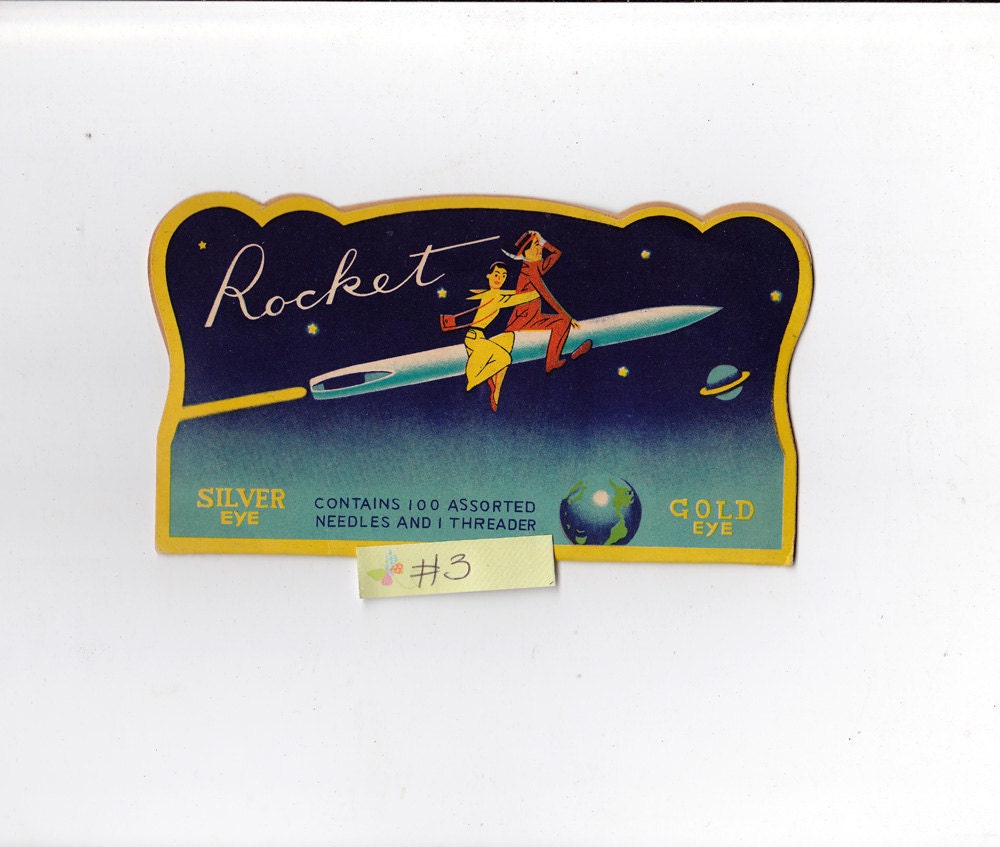 Vintage Rocket Needle Book From Japan Number 3