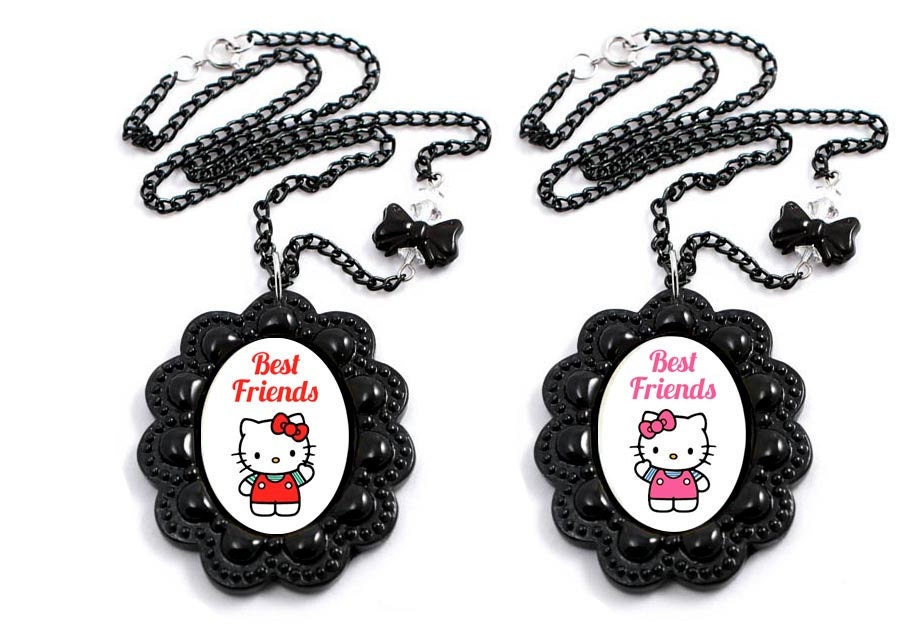 BFF Best Friends Hello Kitty & Mimmy Necklaces-Set of 2