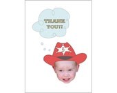 Cowboy Thank You Card - Custom Made Just For You Within Hours