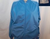 Vintage Men's Track Jacket in Royal Blue - Size Large