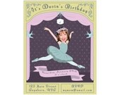 Ballerina Invitation