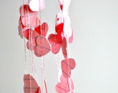 Tiny Hearts Paper Garland Pink