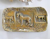 Horse Ceramic Soap Dish Ceramic Sponge Holder Handmade Pottery w feet Green