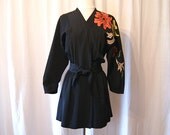 ... with flower appliques wrap ...