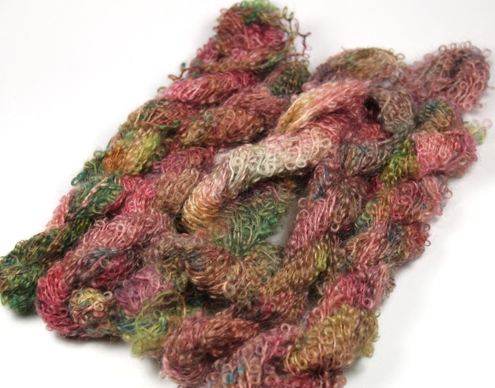 Hand Dyed Superloop Mohair Yarn So Soft 140g