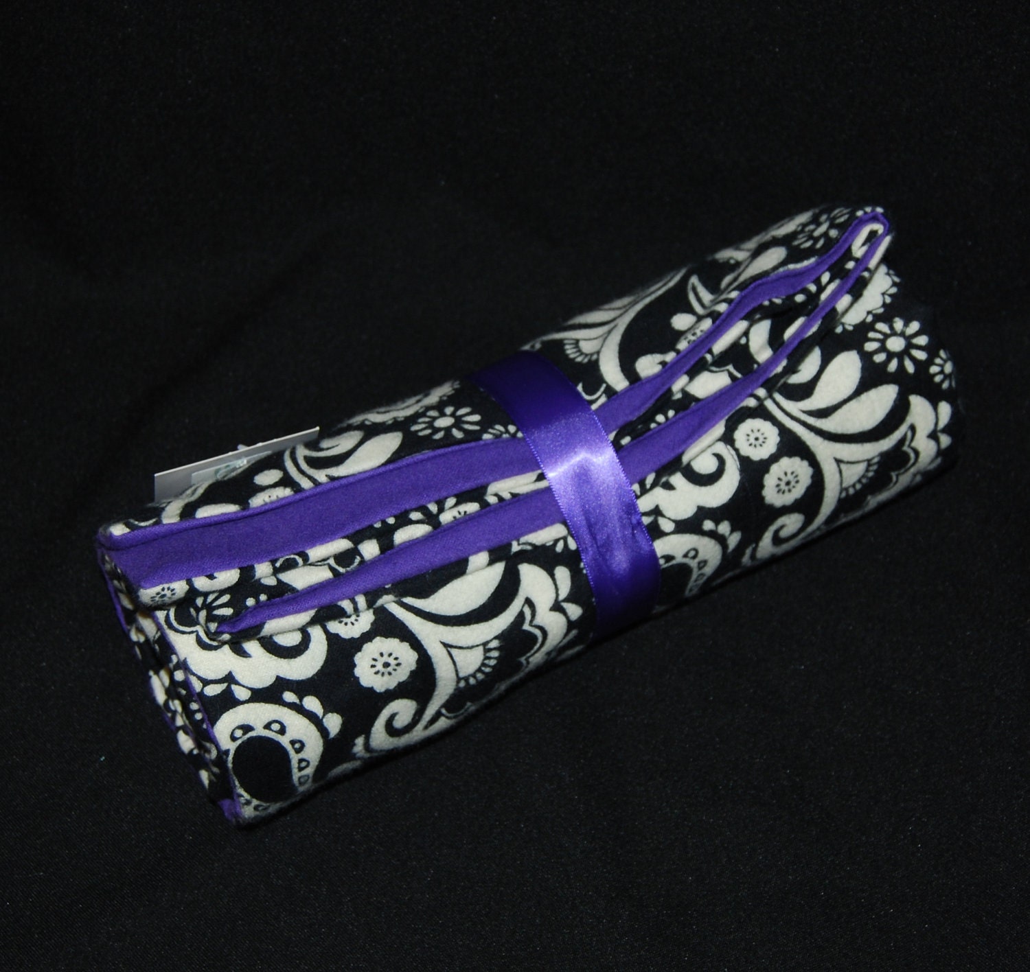 Plenty Big Blanket Black and White with Purple Back