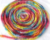 Sparkle Top, Prism, 4oz hand painted Superwash Merino Wool, Silk and Silver