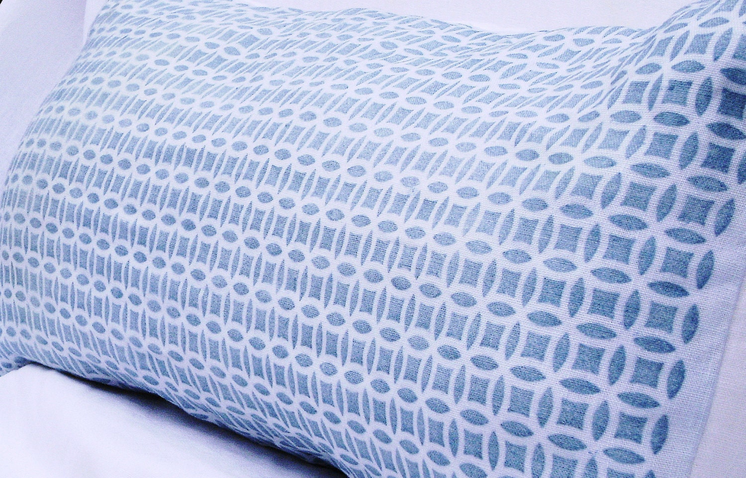 Baby Blue Linen Pillow