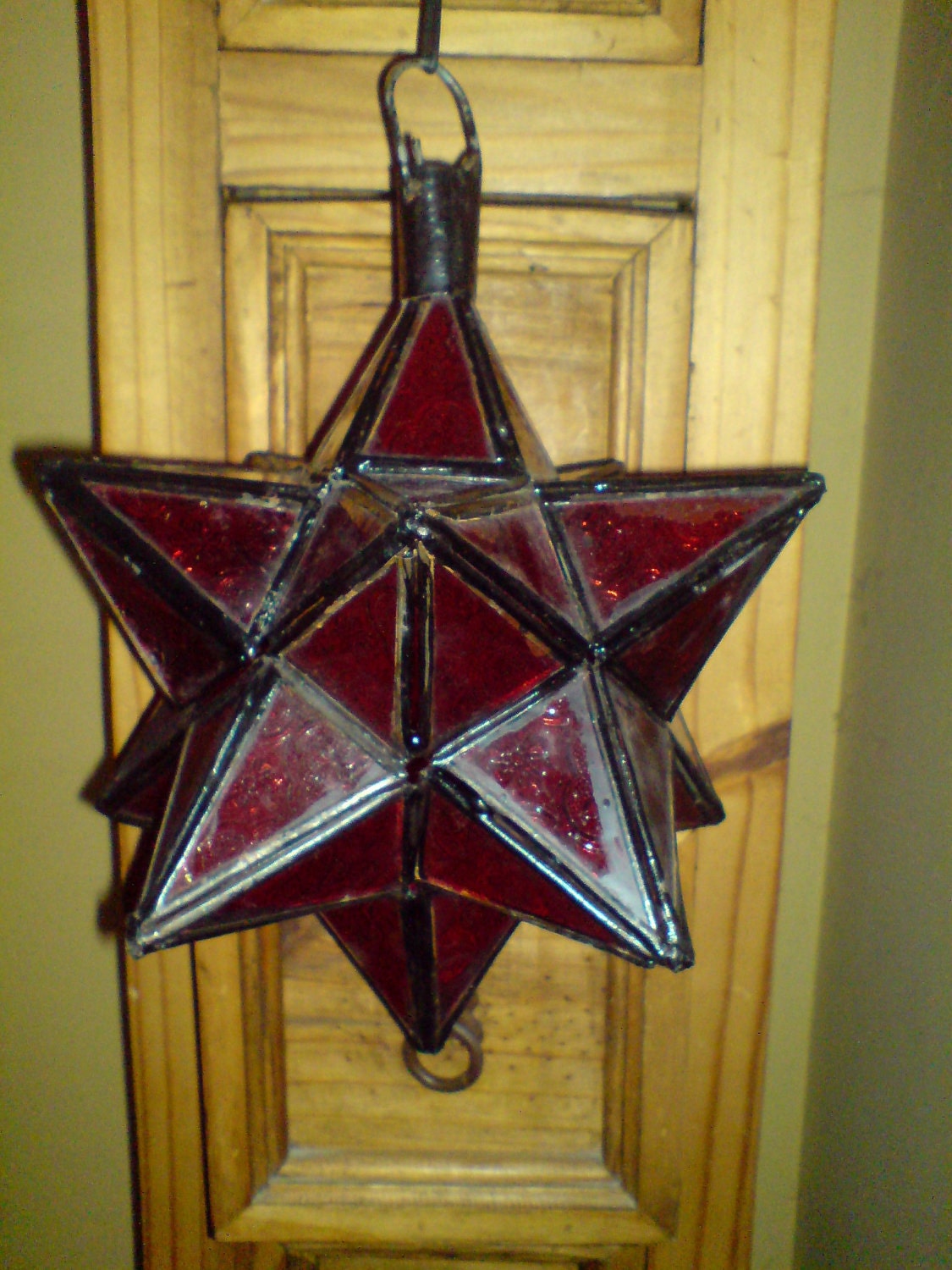 Moroccan Glass Star Lantern