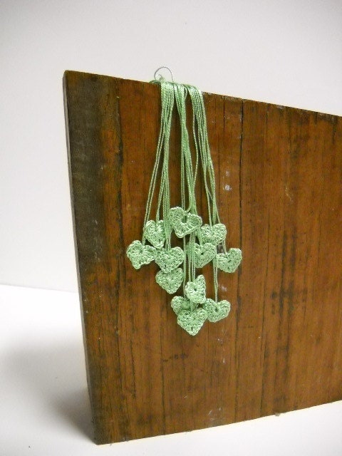 Crocheted Hearts/ Wedding Decor