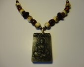 Kuan yin, Kwan Yin, Goddess of Compassion and Mercy, Pendant- Jade Necklace