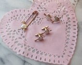 Sweetheart Mother of Pearl Jewelry Set circa 40s or 50s