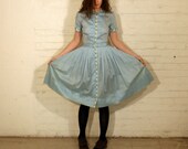 SKY BLUE DAYS - 50s Garden Party Dress