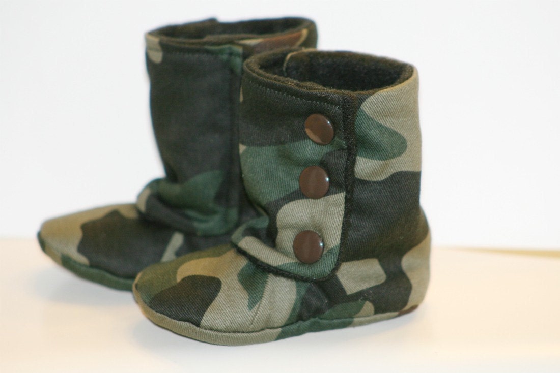 Camouflage Baby Bootsies FREE SHIPPING