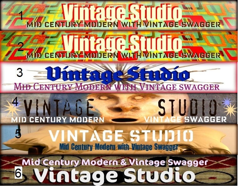 Custom Vintage Banner for your Etsy Shop Graphics