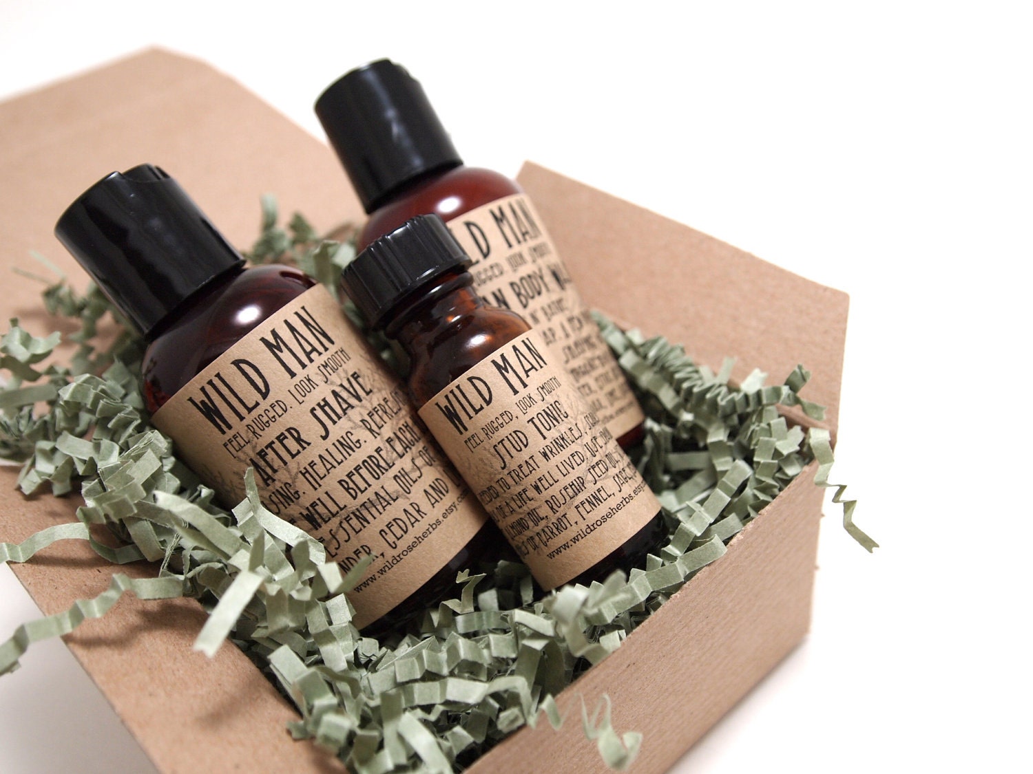 Father's Day Shaving Gift Set Skin Care Gift Basket After Shave Serum Wild Man