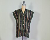 Mexican Aztec poncho / Ethnic tribal native American poncho