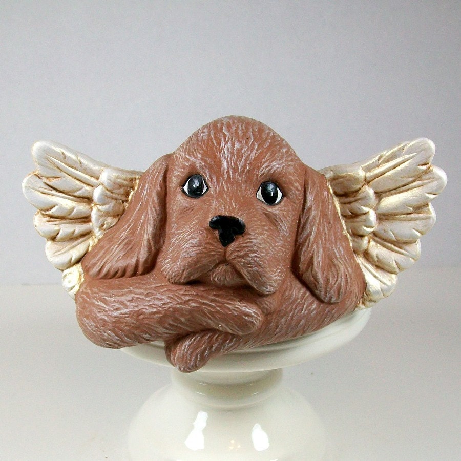 Ceramic Dog Angel