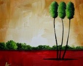 Three, an original mini original oil painting by Jo Edwards