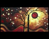 Abstract Art Colorful Bold Artwork Huge Original Painting MADART  48x24 Catch the Rising Sun