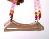 2 sets pairs wood and bead bamboo purse handles