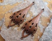 2 Abez Drop Connectors - Chandeliers Trinity Vintage Patina  -  Trinity Brass Co.