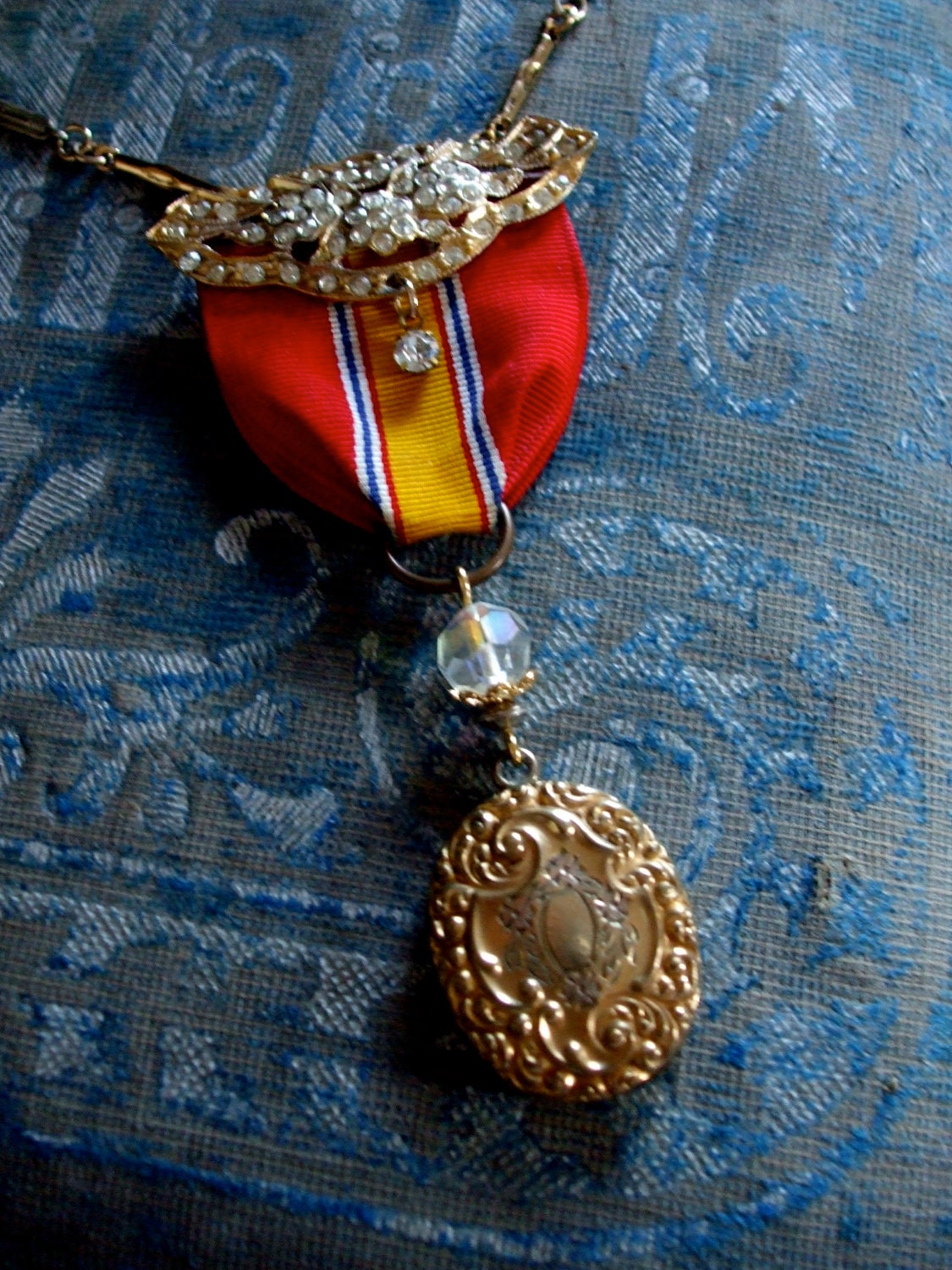 Badge of Honor No.3 -Vintage Assemblage Necklace